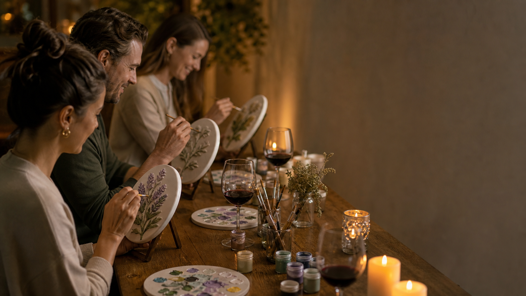 Pour, paint and unwind.