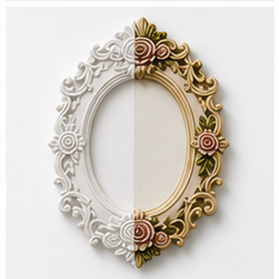 Elegant Floral Frame Paint Kit