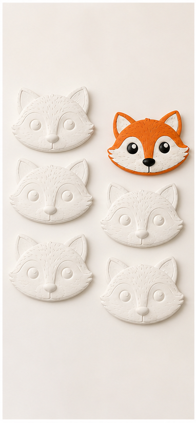Fox Face Wall Plaque Paint Kit