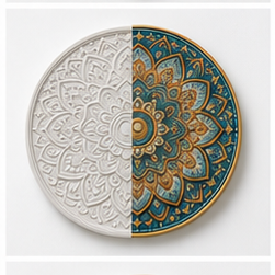 Mandala Round Plaque Paint Kit