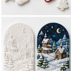 Snow Village Relief Paint Kit