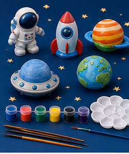 Space Adventure Party Paint Kit Combo Box